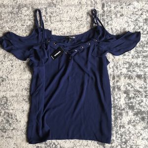 Express Cold Shoulder Top